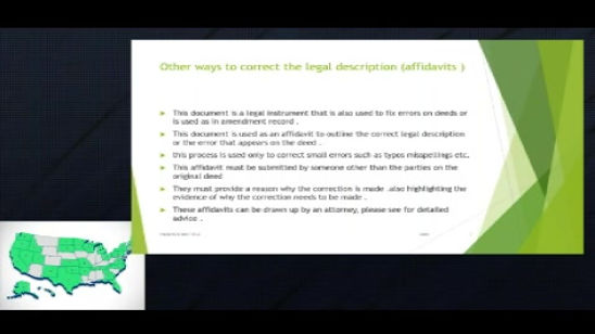 Correcting the Deed